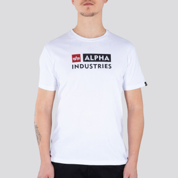 Alpha Block-Logo T - fehér
