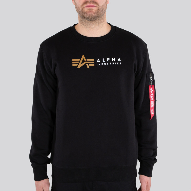 Alpha Label Sweater - fekete
