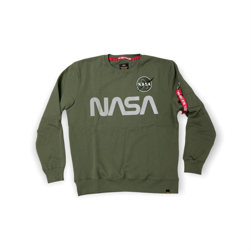 NASA Reflective Sweater - dark olive