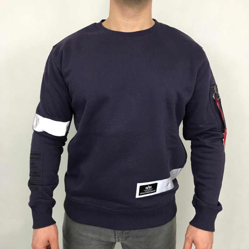 Reflective Tape Sweater - nightshade