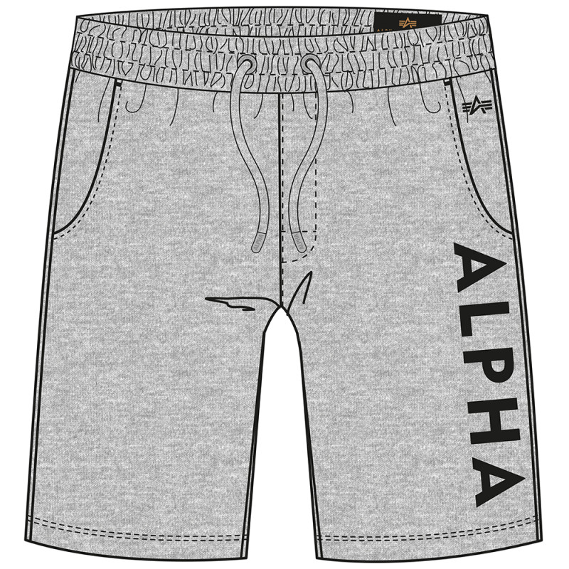 Alpha Jersey Short - grey heather