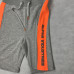 Contrast Short - grey heather/neon orange
