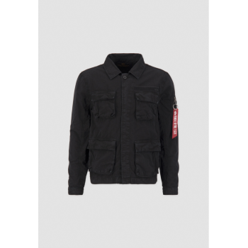 Ripstop Cargo Overshirt - black