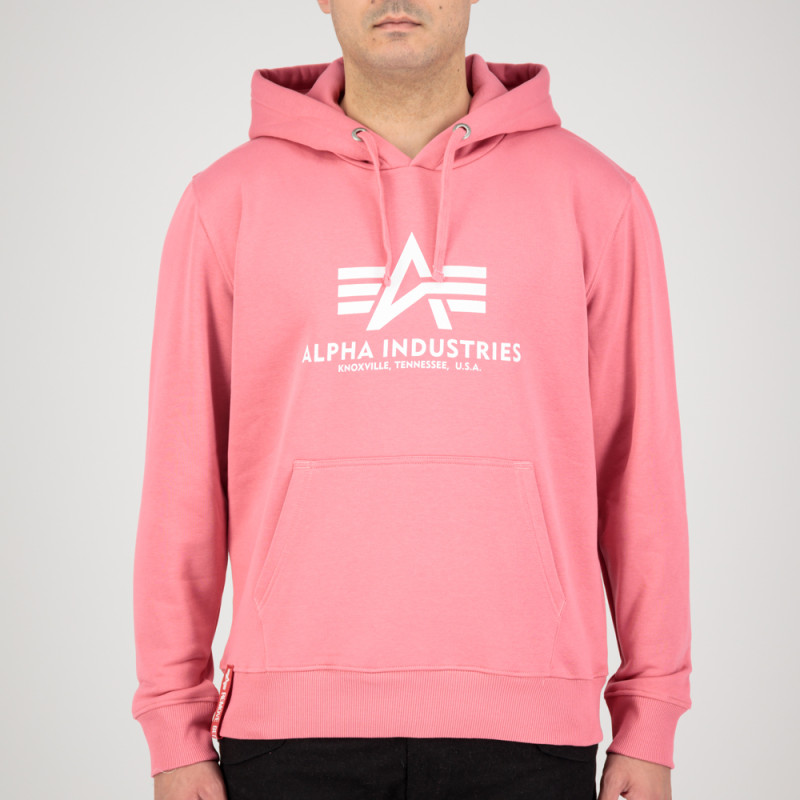 Basic Hoody - coral red