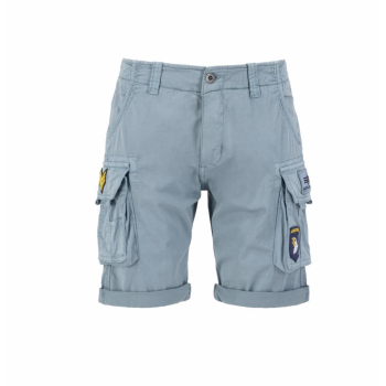 CREW SHORT PATCH - greyblue