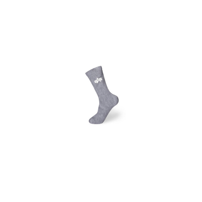 Basic Socks 3 Pairs - greyheather