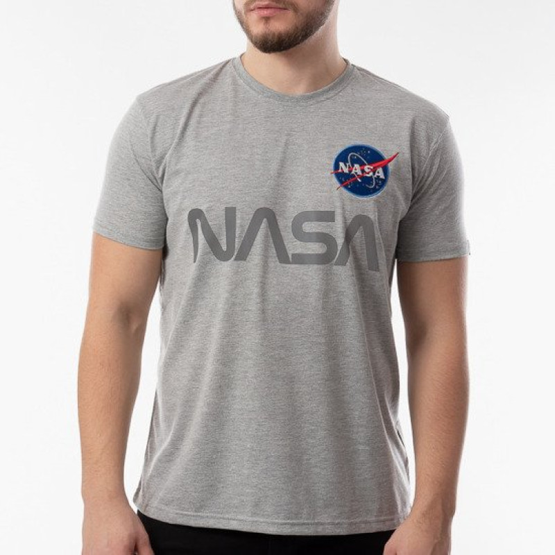NASA Reflective T - greyheather