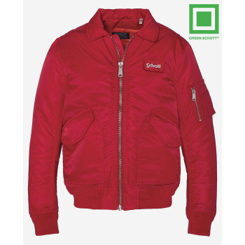 Recycled Nylon CWU Bomber - red